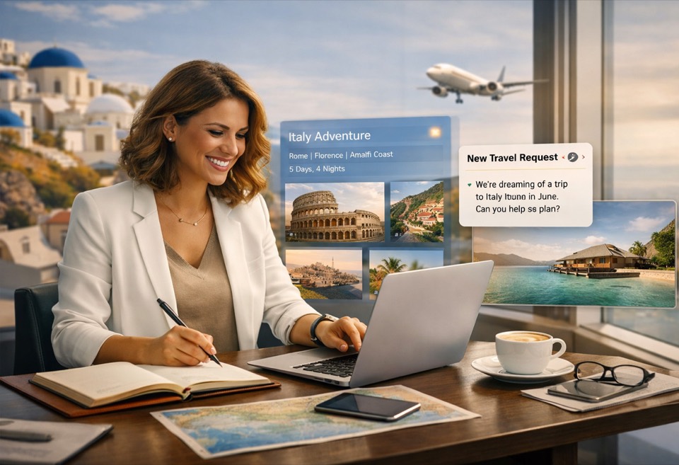 BED tour operator planning a client's trip